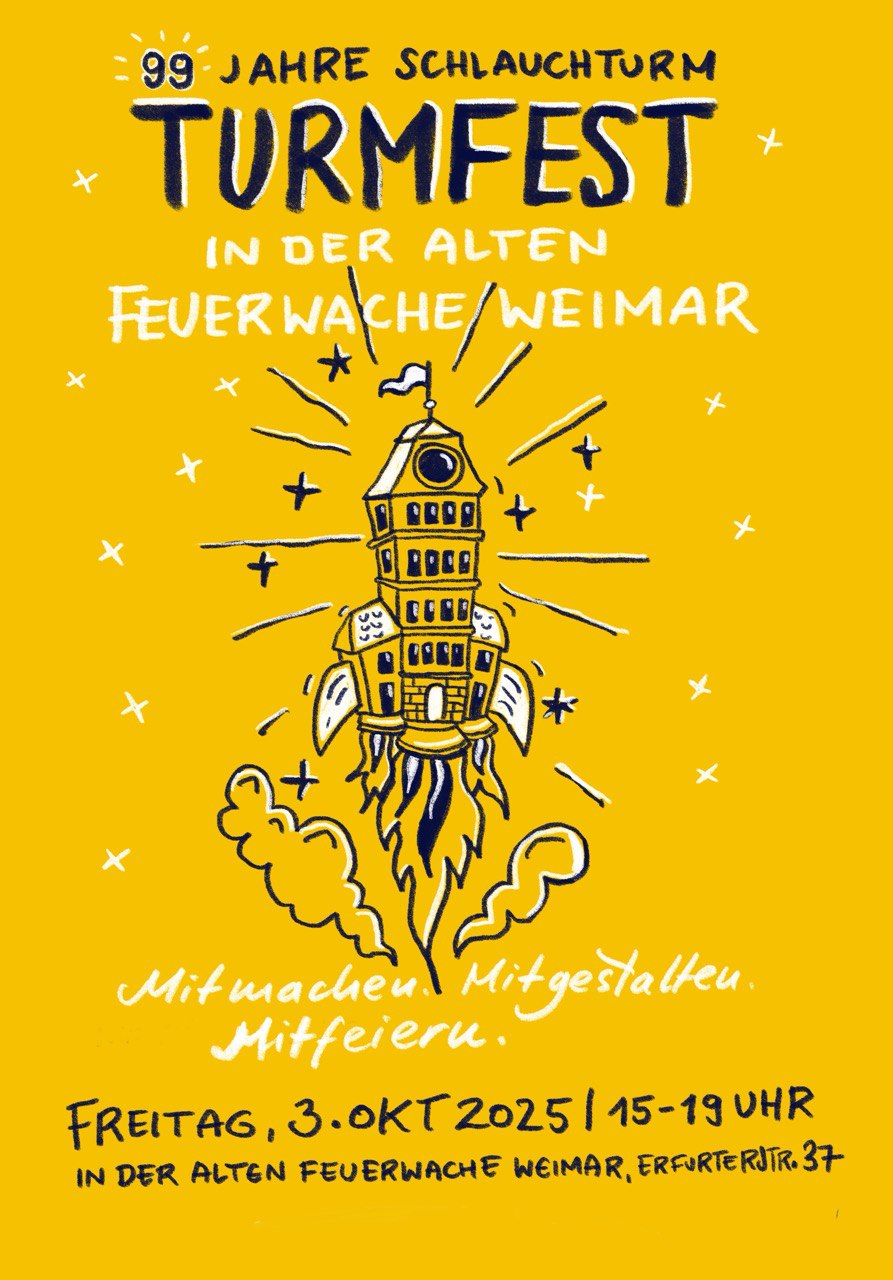 99 Jahre Schlauchturm – Turmfest in der Alten Feuerwache Weimar am Freitag, den 3. Oktober 15 – 19 Uhr